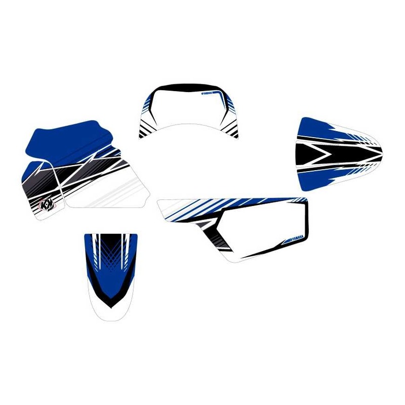 Kit D Co Kutvek Brillant Stripe Bleu Yamaha Pw Pi Ces