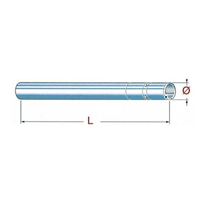 Tube de fourche TNK Ø 43 mm L 615 mm chromé Honda CB 900 F Hornet 02 03