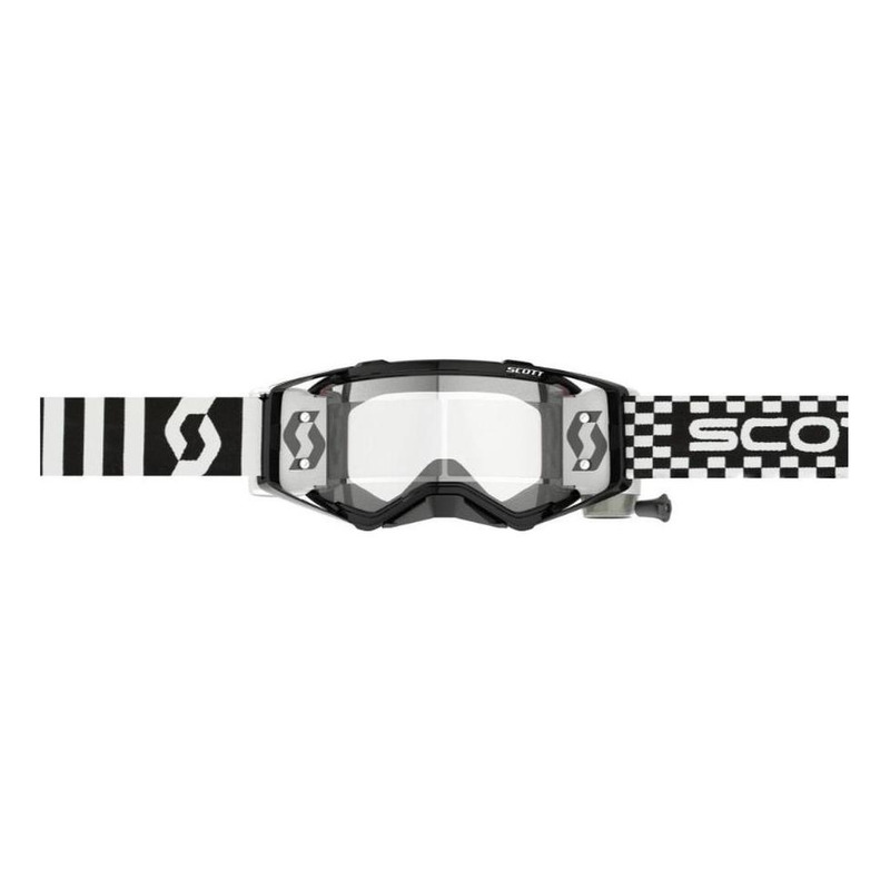 Masque cross Scott Prospect WFS Roll Off Racing noir blanc écran