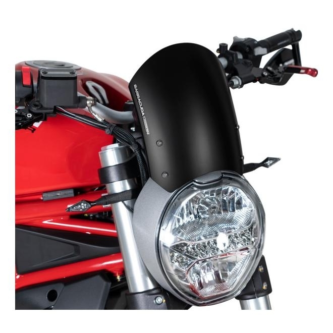 Saute Vent Barracuda Classic Noir Ducati Monster Pi Ces