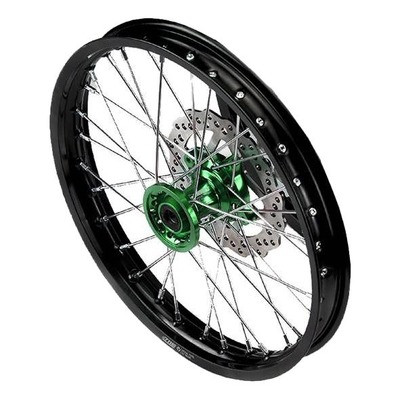 Roue arrière alu 1 85x12 YCF vert Pièces Partie cycle sur La Bécanerie