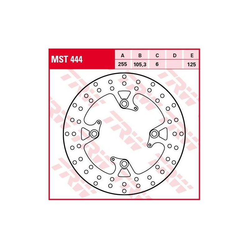 Disque de frein TRW MST444 Ø255 mm Pièces Freinage sur La Bécanerie