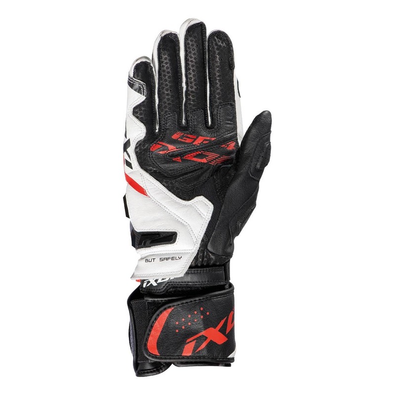 Gants Cuir T Ixon Gp Air Noir Blanc Rouge Quipement Route Sur La