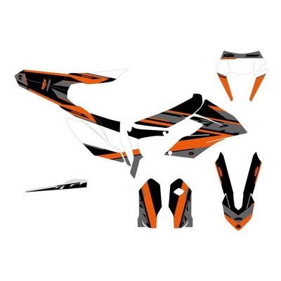 Kit D Co Kutvek Brillant Breakout Orange Blanc Ktm Freeride