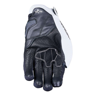 Gants Five STUNT EVO noir blanc Équipement route sur La Bécanerie