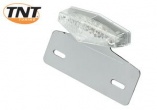Feu arrière DIAMANT TRANSPARENT + support de plaque homologué