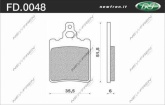 Plaquettes de frein Newfren Standard organique   .FD.0048 BS 