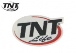 Autocollant Logo TNT LIFE 7x4 cm Encollage Arrière