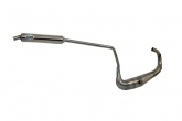 POT LEOVINCI V6 DERBI GPR NUD Silencieux titane (passage sous selle)