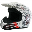 Casque Off Road Victoria Bull Bd Blanc