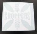 Autocollant WEST COAST CHOPPERS Blanc