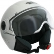 Casque Jet Double Ecran Victoria Bull Blanc Brillant