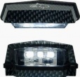 éclaireur à Led 12v Plaque immatriculation Homologué Carbone