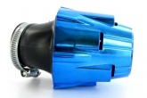 Filtre à air Polini Air Box bleu anodisé coudé 30°