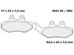PLAQUETTES CARBONE LORRAINE AVANT RS >2000 / DERBI SM >2003