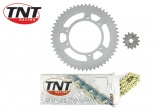 Kit chaîne renforcé 420 Derbi Senda 2000>