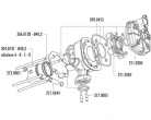 Cylindre Culasse D.40 Polini Evolution Alu  Ludix Lc