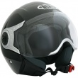 Casque Jet Double Ecran Victoria Bull Noir Brillant