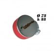 Filtre à air Victoria Bull Rond Chromé mousse Rouge D.28/35