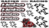 Planche Deco Hebo Racing Scooter (15 pièces)