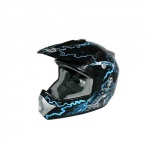 Casque off road victoria bull squeleton noir