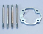 Cale de cylindre Alu 5 mm + 4 goujons Nitro Ovetto Sr