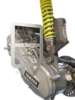 Support plaque immatriculation alu Scooter Piaggio