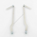 Pattes MTKT pour adaptation garde boue Rocket sur fourche Nitro / Aerox