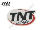 Autocollant logo tnt life 7x4 cm encollage arri�re