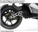 Triangle de fixation �chappement Polini Piaggio Gilera Disque