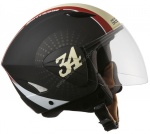 Casque jet hebo hurricane noir mat