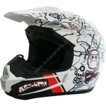Casque Off Road Victoria Bull Bd Blanc