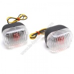 Clignotants Avants Blancs adaptable pour Stunt 2004> -Homologu� CE- (x2)
