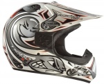 Casque cross hebo crazx blanc