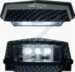 �claireur � Led 12v Plaque immatriculation Homologu� Carbone
