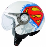 Casque Jet Axo Superman Blanc