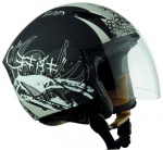 Casque jet hebo zen noir mat
