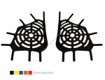 Filet spiderweb orange