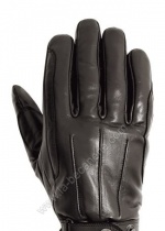 Paire gants Moto OJ Hiver cuir noir Mister