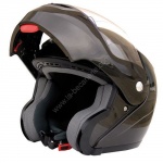 Casque integral victoria bull modulable gris anthracite vernis