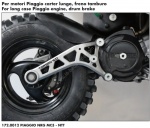 Triangle de fixation �chappement Polini Piaggio Gilera Tambour