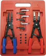 Coffret pinces circlips internes et externes avec embouts