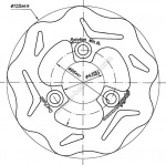 Disque de frein Wave fixe Polini D.155 MBK Yamaha Piaggio Aprilia