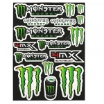 Planche autocollants Monster Energy