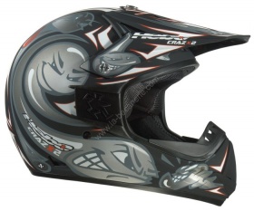 Casque cross hebo crazx noir