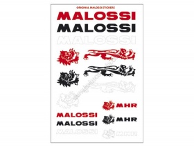 Planche autocollants malossi de couleur