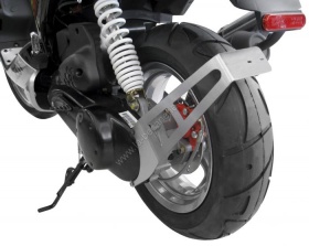 Support plaque immatriculation alu scooter peugeot