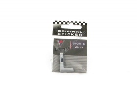 Lettre autocollante relief chrom�e
