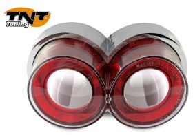 Feu arri�re twin cannon � leds chrom� (homologu�)