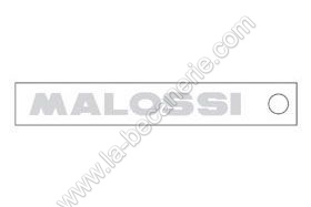 Autocollant malossi argent� 10 cm